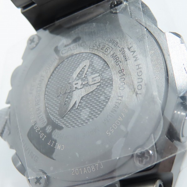 実際に弊社で買取させて頂いた【未使用】G-SHOCK/Gショック MR-G Bluetooth搭載 電波ソーラー フルメタル MRG-B1000B-1AJRの画像 5枚目