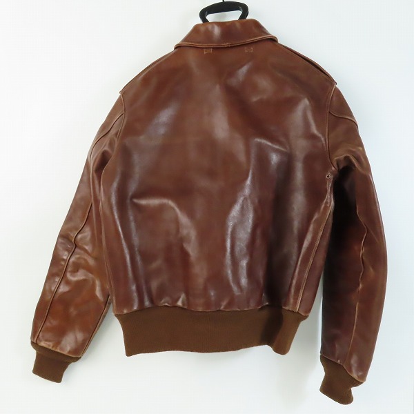 実際に弊社で買取させて頂いたTHE REAL MCCOY'S/リアルマッコイズ A-2 レザー フライトジャケット 40の画像 1枚目