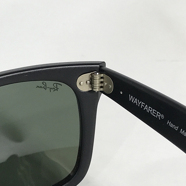 実際に弊社で買取させて頂いたRay-Ban/レイバン WAYFARER/ウェイファーラー サングラス/アイウェア マットブラック RB2140-F 901-Sの画像 5枚目