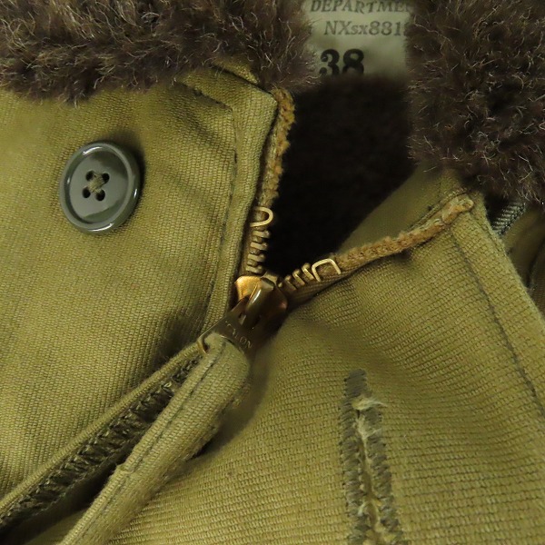 実際に弊社で買取させて頂いたTHE REAL McCOY'S/リアルマッコイズ N-1デッキジャケット/38の画像 6枚目