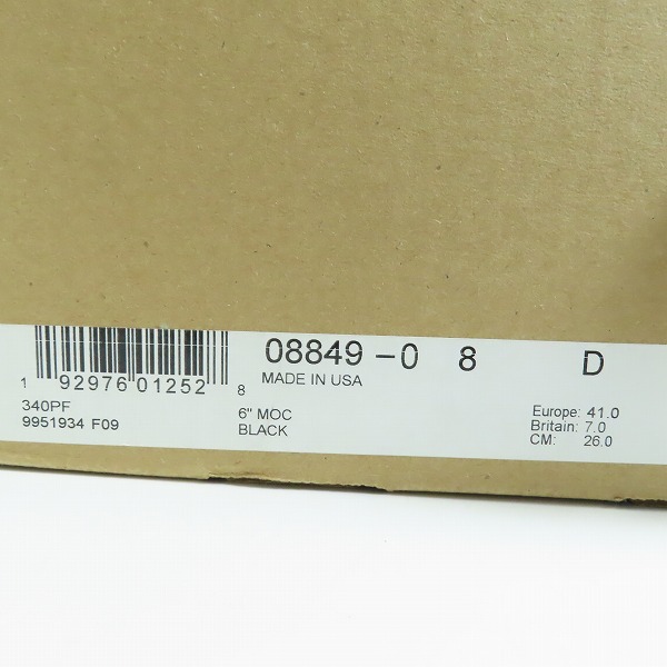 実際に弊社で買取させて頂いたRED WING/レッドウィング 6inch CLASSIC MOC TOE/6インチ モックトゥ クラシック ワークブーツ 8849/8Dの画像 8枚目