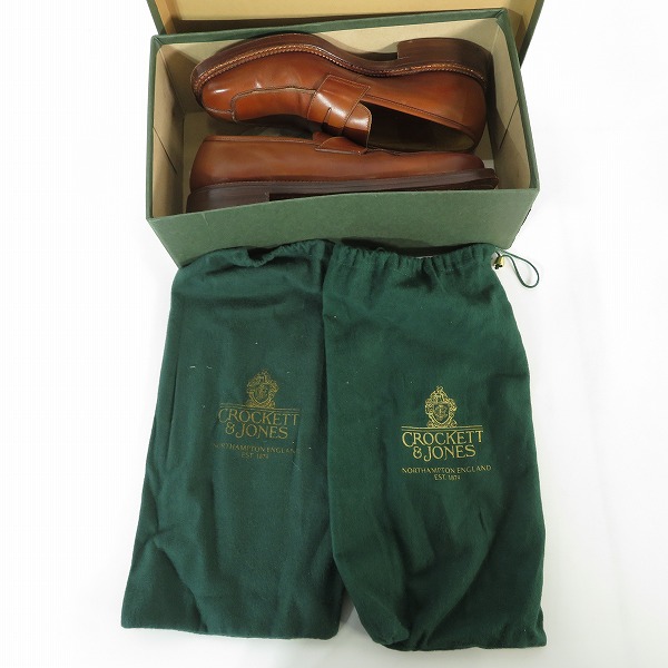実際に弊社で買取させて頂いたCROCKETT&JONES×Paul Smith/クロケット&ジョーンズ×ポールスミス ローファー/シューズ 9334/6.5Eの画像 8枚目