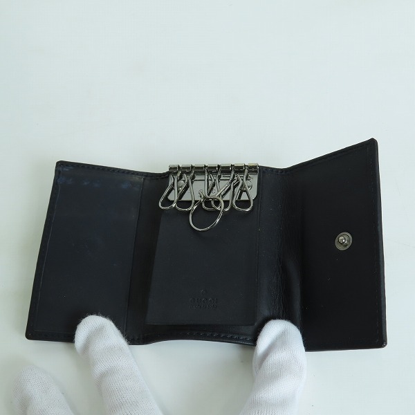 実際に弊社で買取させて頂いたGUCCI/グッチ GGキャンバス 6連 キーリング/キーケースの画像 3枚目