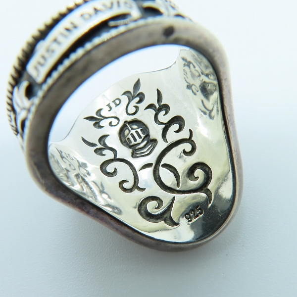 実際に弊社で買取させて頂いたJustin Davis/ジャスティンデイビス LEGENDARY リング 指輪 NEVERMIND THEFUTURE SRJ800/21号の画像 7枚目