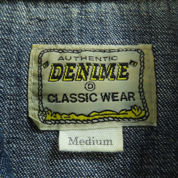 実際に弊社で買取させて頂いたDENIME/ドゥニーム classic wear/ウエスタンデニムシャツ/Mの画像 2枚目