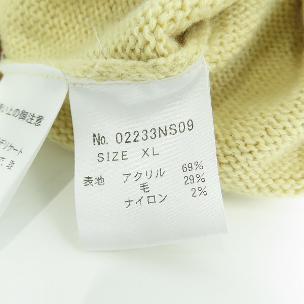 実際に弊社で買取させて頂いたHYSTERIC GLAMOUR/ヒステリックグラマー HYSTERIC TIMES刺繍 タートルネックセーター02233NS09/XLの画像 4枚目