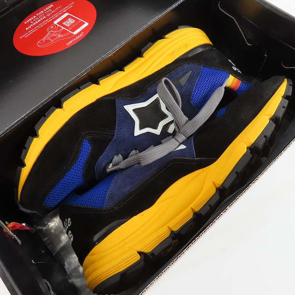 実際に弊社で買取させて頂いたATLANTIC STARS/アトランティックスターズ ブラック/ブルー スニーカー/41の画像 8枚目