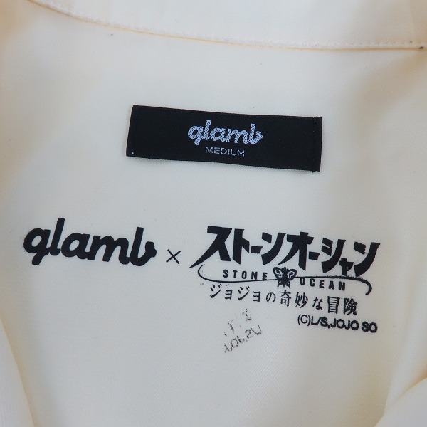 実際に弊社で買取させて頂いたglamb/グラム×ジョジョの奇妙な冒険 ストーンオーシャン F・F/フーファイターズ シャツ Mの画像 2枚目