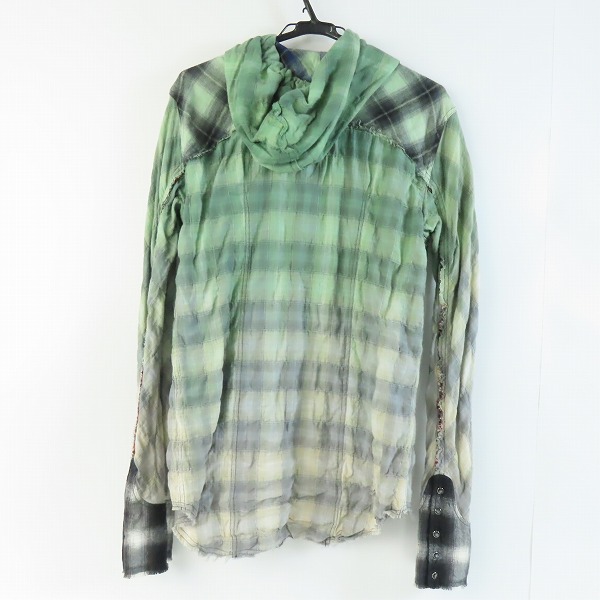 実際に弊社で買取させて頂いたL.G.B./ルグランブルー フーデッド チェック 長袖シャツ/パーカー Shirt-G/PK 9173/2の画像 1枚目