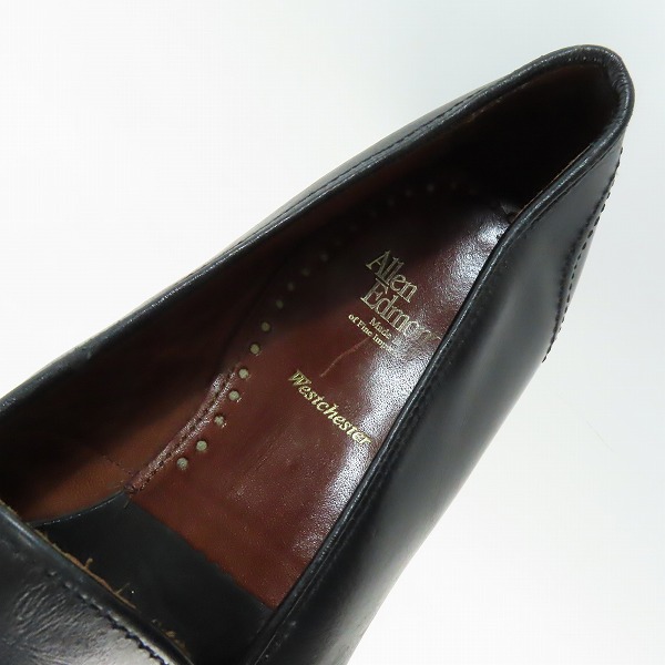 実際に弊社で買取させて頂いたAllen Edmonds/アレンエドモンズ Walden/ウォールデン コインローファーレザーシューズ 1607/10Dの画像 4枚目