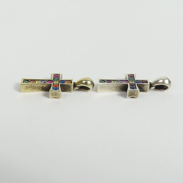 実際に弊社で買取させて頂いたJustin Davis/ジャスティンデイビス ストーンセット クロスペンダント 2点セットの画像 3枚目