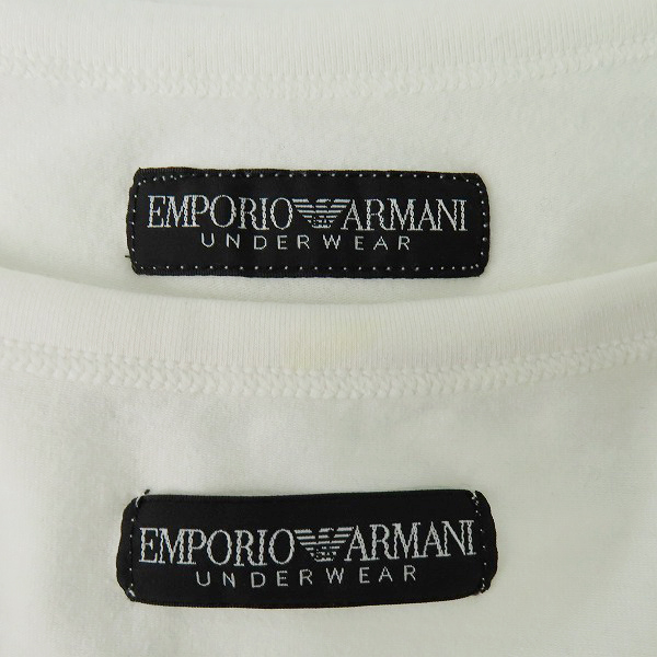 実際に弊社で買取させて頂いたEMPORIO ARMANI/エンポリオアルマーニ イーグルロゴ入り 半袖Tシャツ 2点セットの画像 3枚目