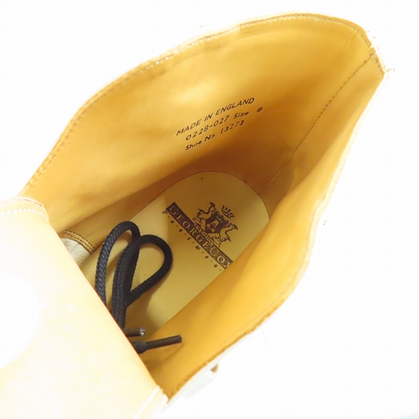 実際に弊社で買取させて頂いたGEORGE COX/ジョージコックス 私立探偵 濱マイク 限定モデル Dリング チャッカブーツ 13273/8の画像 4枚目