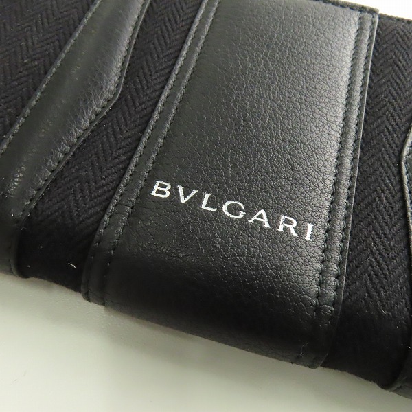 実際に弊社で買取させて頂いたBVLGARI/ブルガリ 長財布 ロングウォレット ラウンドジップ ブラック 33776の画像 7枚目