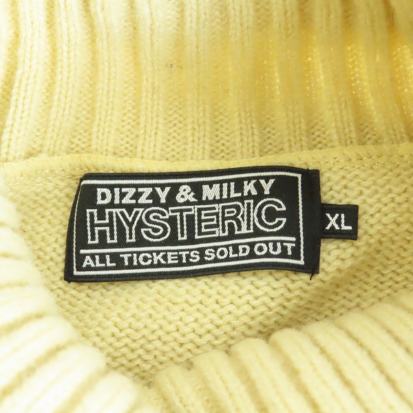 実際に弊社で買取させて頂いたHYSTERIC GLAMOUR/ヒステリックグラマー HYSTERIC TIMES刺繍 タートルネックセーター02233NS09/XLの画像 2枚目