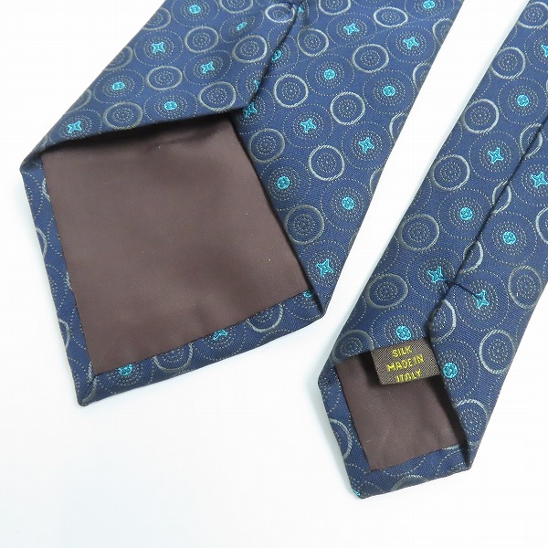 実際に弊社で買取させて頂いたLOUIS VUITTON/ルイヴィトン 総柄 シルク100％ ネクタイの画像 2枚目
