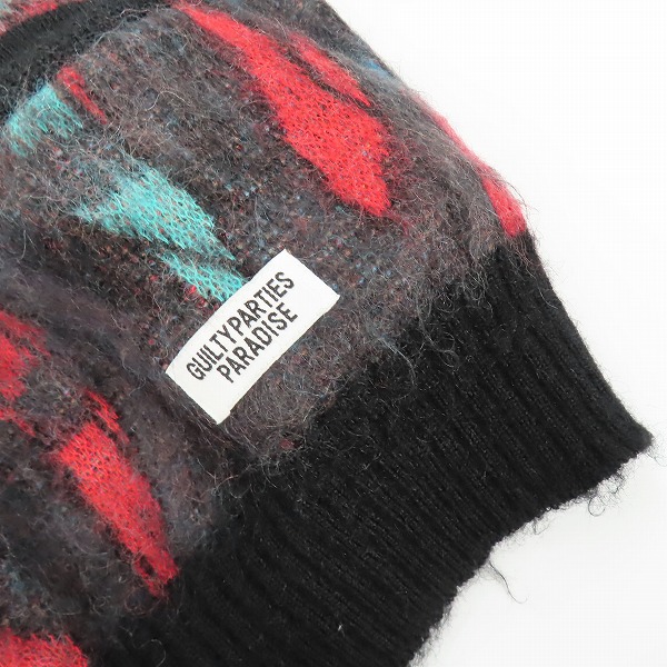 実際に弊社で買取させて頂いたWACKO MARIA/ワコマリア KNIT JAQUARD CARDIGAN モヘア ニットジャガードカーディガン Lの画像 5枚目