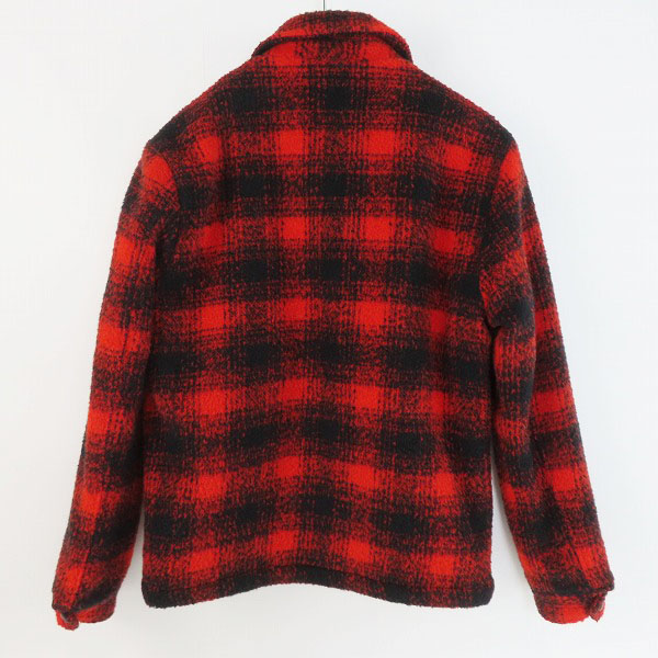 実際に弊社で買取させて頂いたCRIMIE/クライミー チェック柄 ウール/アルパカ混 ボアジャケット /Mの画像 1枚目