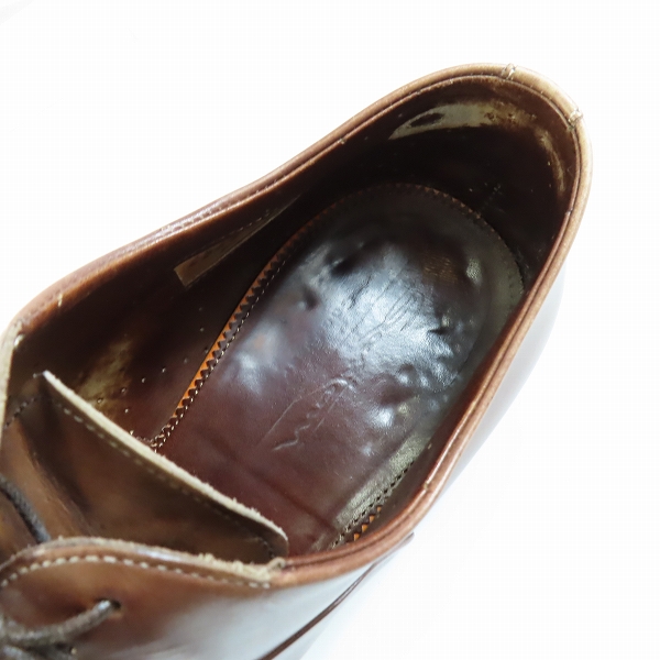 実際に弊社で買取させて頂いたSantoni/サントーニ ストレートチップ レザービジネスシューズ 6365/7.5の画像 4枚目
