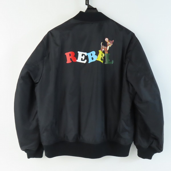 実際に弊社で買取させて頂いたUNDERCOVER/アンダーカバー REBEL BOMBER JACKET/リバーシブル MA-1/ボンバージャケット UC1C4205-2/3