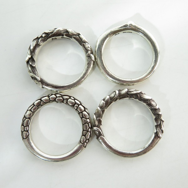 実際に弊社で買取させて頂いた【ギャラ付】Bloody Mary/ブラッディマリー mixture/ミクスチャー 4連リング/15号の画像 5枚目