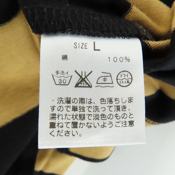 実際に弊社で買取させて頂いた【未使用】CIAOPANIC/チャオパニック Tシャツ ボーダー/Lの画像 3枚目