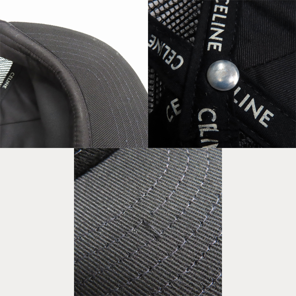 実際に弊社で買取させて頂いた【JPタグ】CELINE/セリーヌ ロゴ ベースボールキャップ 2AUU2641M/Lの画像 7枚目