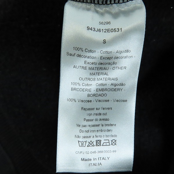 実際に弊社で買取させて頂いた【JPタグ】Dior×Raymond Pettibon/ディオール・オム xレイモンド・ペティボン 19AW 刺繍スウェット 943J612E0531/Sの画像 4枚目