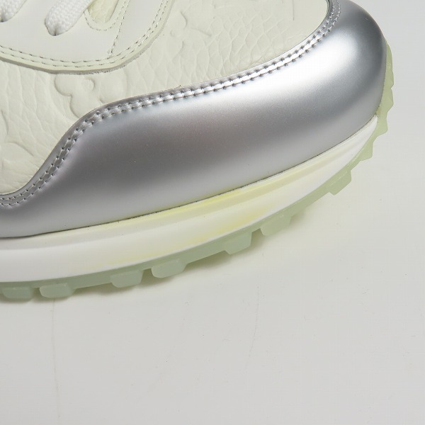 実際に弊社で買取させて頂いたLOUIS VUITTON/ルイヴィトン ランアウェイライン モノグラム インヒール スニーカー ホワイト/GO0261/9の画像 7枚目