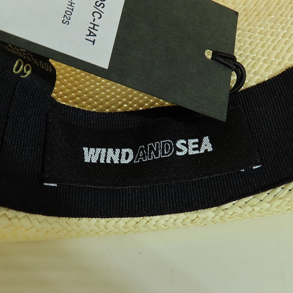 実際に弊社で買取させて頂いた【未使用】WINDANDSEA×NEIGHBORHOOD/ウィンダンシー×ネイバーフッド NHWDS C-HAT/ストローハット 221FRWSH-HT02S/Lの画像 5枚目