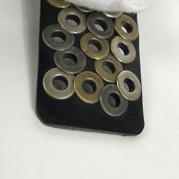 実際に弊社で買取させて頂いたDIESEL/ディーゼル レザースタッズベルト ブラック/90の画像 7枚目