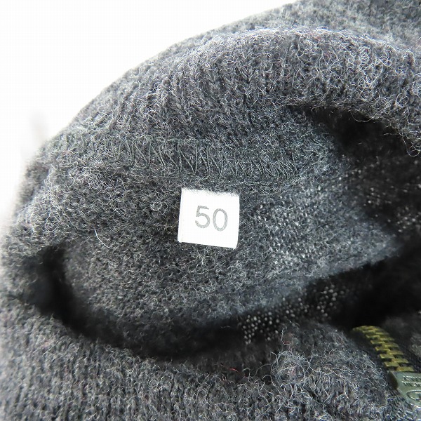 実際に弊社で買取させて頂いたC.P.COMPANY/シーピーカンパニー ウール混 ハーフジップ ニット ジャケット/50の画像 4枚目