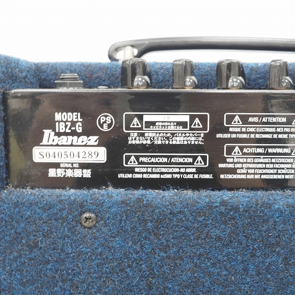 実際に弊社で買取させて頂いたIbanez/アイバニーズ IBZ-G 小型 ギターアンプ コンボアンプ BOOSTスイッチ付き【動作確認済】の画像 7枚目