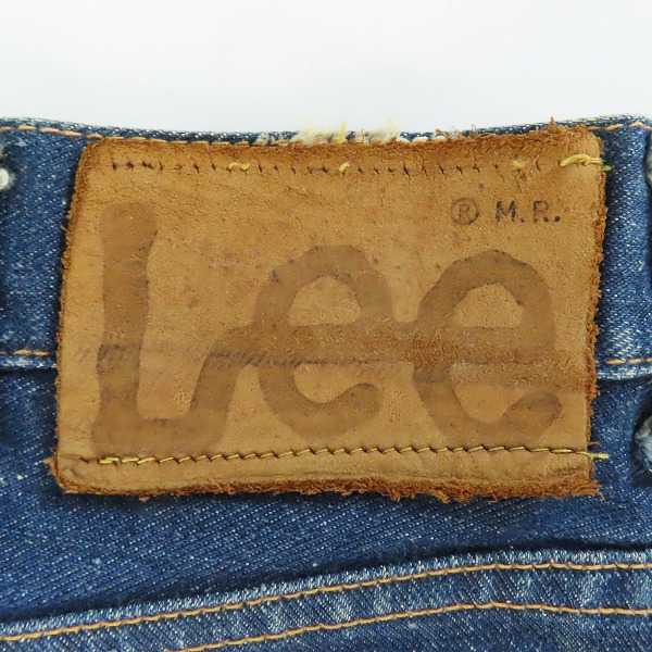 実際に弊社で買取させて頂いたLee/リー 70年代 刻印25/TALON ZIPPER /牛革ラベル デニムパンツ/ヴィンテージ/31の画像 2枚目