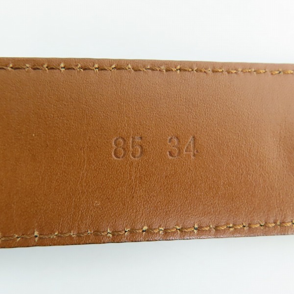 実際に弊社で買取させて頂いたberluti/ベルルッティ カリグラフィー レザーベルト 85 34の画像 5枚目