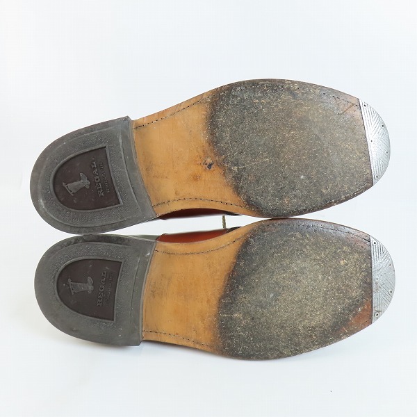 実際に弊社で買取させて頂いたREGAL/リーガル サドルオックスフォードシューズ グレー×ブラウンの画像 2枚目