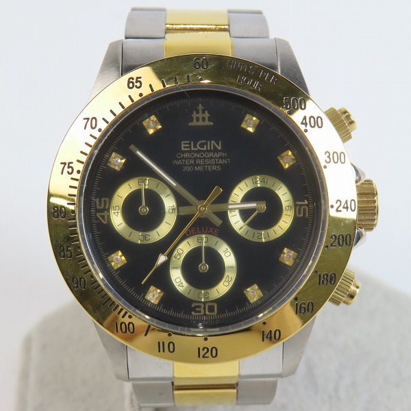 実際に弊社で買取させて頂いたELGIN/エルジン クォーツ アナログ腕時計 FK-1189-G 【動作未確認】