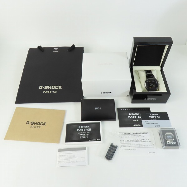 実際に弊社で買取させて頂いた【保証期間内】G-SHOCK/Gショック MR-G 青墨 タフソーラー/Bluetooth搭載 腕時計 MRG-B5000BA-1JRの画像 9枚目