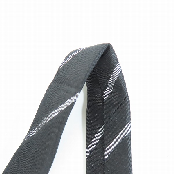 実際に弊社で買取させて頂いたceline/セリーヌ カレッジストライプ シルク ネクタイの画像 5枚目