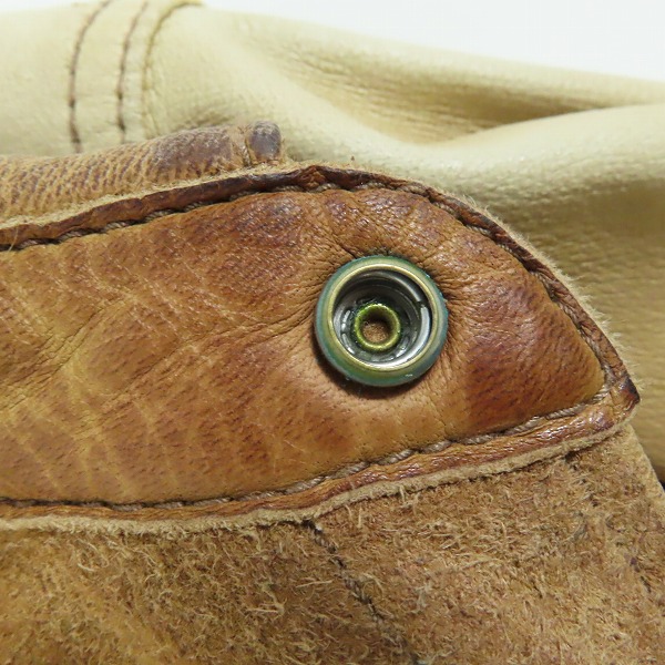 実際に弊社で買取させて頂いたTHE FLAT HEAD/フラットヘッド レザーシャツジャケット ディアスキン/鹿革/40の画像 6枚目