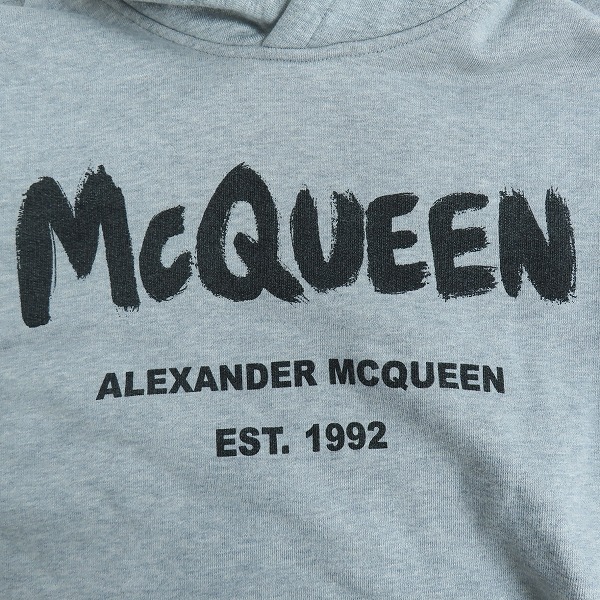 実際に弊社で買取させて頂いたAlexander McQueen/アレキサンダー マックイーン Hoodie ロゴ パーカー 688715 QSZ81/Sの画像 7枚目