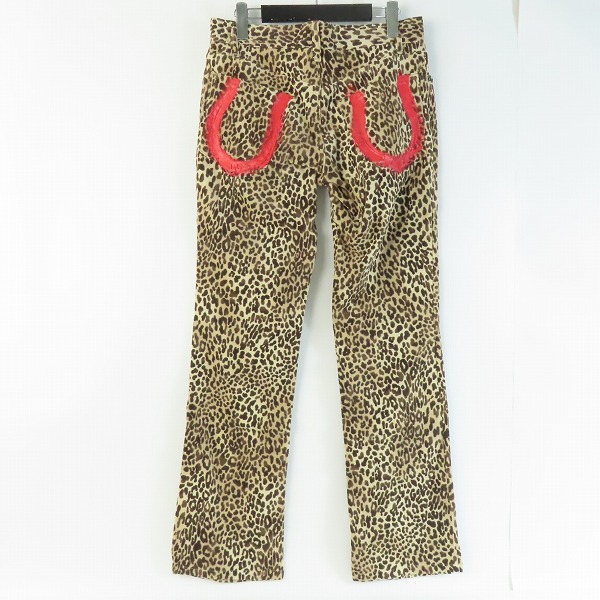 実際に弊社で買取させて頂いたJohn Galliano/ジョンガリアーノ ヒョウ柄 パンツ ボトムス 44の画像 1枚目