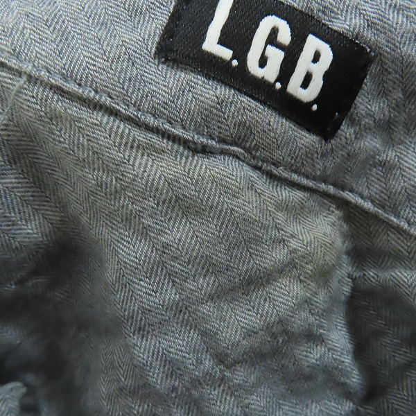 実際に弊社で買取させて頂いたL.G.B./ルグランブルー シワ加工 ボタンダウン スリムシャツ グレー/1の画像 7枚目