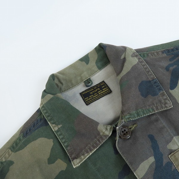実際に弊社で買取させて頂いたWTAPS/ダブルタップス ミリタリーカモフラ 長袖 シャツジャケット 162LTDT-SHM02/2の画像 5枚目