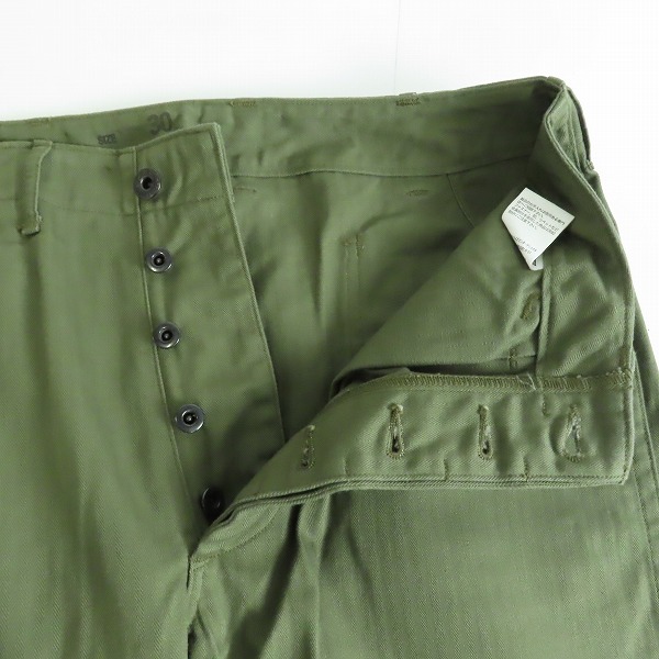 実際に弊社で買取させて頂いたTHE REAL McCOY'S/リアルマッコイズ コットン ボタンフライ パンツ 30の画像 2枚目