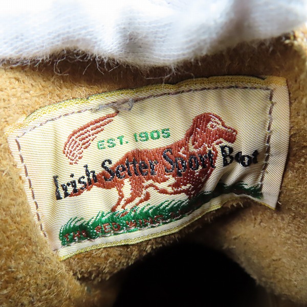 実際に弊社で買取させて頂いたRED WING/レッドウィング アイリッシュセッター 犬タグ 復刻モデル 9875/9.5Eの画像 6枚目