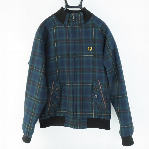 実際に弊社で買取させて頂いたFRED PERRY/フレッドペリー キルティング リバーシブル ジップアップジャケット/Lの画像 2枚目