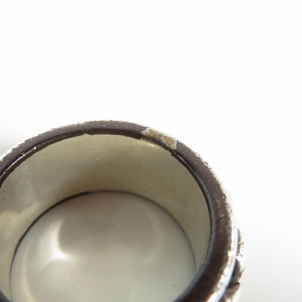 実際に弊社で買取させて頂いた【ギャラ付き】LEATHERS AND TREASURES/レザーズ＆トレジャーズ/Revolving Heart Ring/リボルビング ハートリング/22号の画像 7枚目