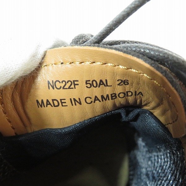 実際に弊社で買取させて頂いたREGAL/リーガル  GORE-TEX/ゴアテックス スエード シューズ NC22F 50AL/26の画像 5枚目