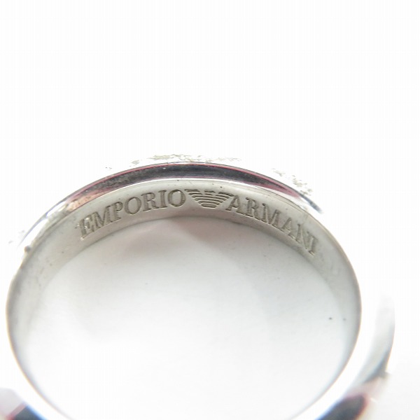 実際に弊社で買取させて頂いたEMPORIO ARMANI/エンポリオアルマーニ ロゴ リング 16号の画像 6枚目